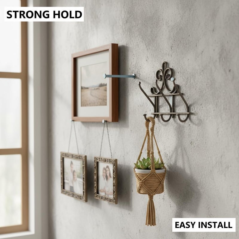 Eloogaa 110pcs 1-1/2inches Wall Nails,Galvanized Hardware Nails,Good Hardness Wall Nails for Hanging Pictures - Image 3